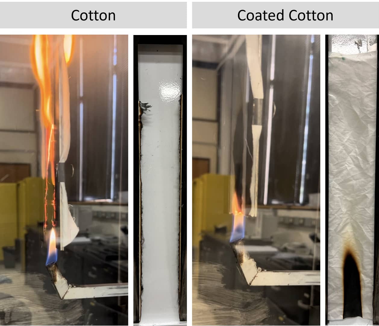 Ученые разрабатывают революционное покрытие, которое снижает горючесть хлопка и может предотвратить пожары