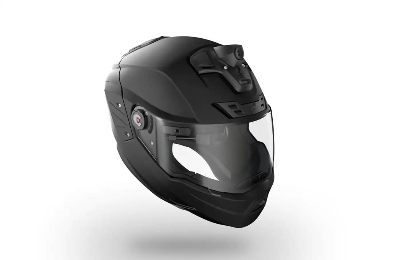 Шлем оснащен экшн-камерой 1080p/60 кадров в секунду спереди, которая охватывает угол в 120 градусов.